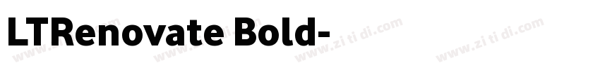 LTRenovate Bold字体转换 LTRenovate Bold字体转换